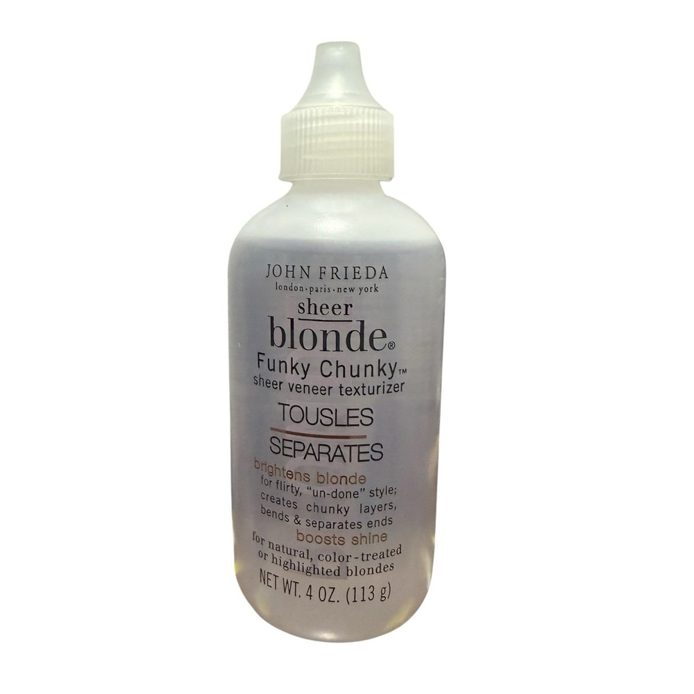 John Frieda Sheer Blonde Funky Chunky Hair Texturizer 4 oz Rare Discontinued